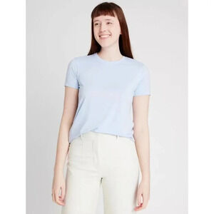 Kit and Ace Soft Crew Neck Apricot Tee